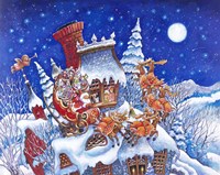 Santa Is Here Fine Art Print