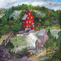 The Red Mill Fine Art Print