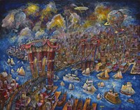 Opening Day 1873 Brooklyn Bridge Fine Art Print