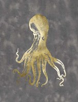 Gold Foil Octopus I Fine Art Print