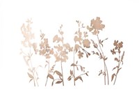 Rose Gold Foil Flower Field Fine Art Print