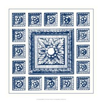 Indigo Medallion IV Fine Art Print