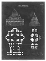 Plan & Elevation for St. Peter's & St. Paul's Fine Art Print