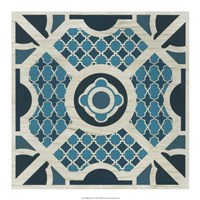 Indigo Lattice II Fine Art Print