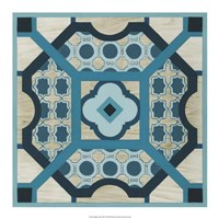 Indigo Lattice III Fine Art Print