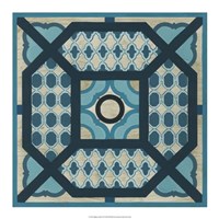 Indigo Lattice VI Fine Art Print