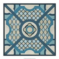 Indigo Lattice VIII Fine Art Print