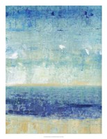 Beach Horizon I Framed Print