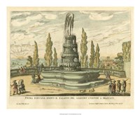 Italian Fountain IV Fine Art Print