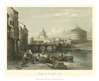 Bridge of St. Angelo, Rome Fine Art Print
