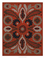 Cinnabar Suzani II Fine Art Print