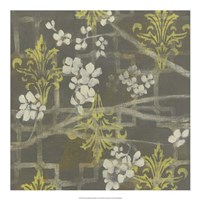 Patterned Blossom Branch I Fine Art Print