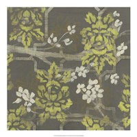 Patterned Blossom Branch II Fine Art Print