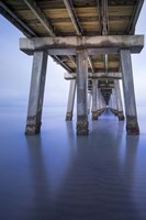 Naples Pier Vertical Framed Print