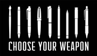Choose Your Weapon - Black Fine Art Print