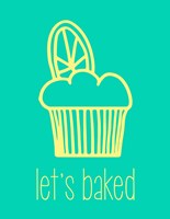 Let's Bake - Dessert IV Teal Fine Art Print