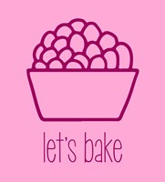 Let's Bake - Dessert II Pink Fine Art Print