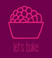 Let's Bake - Dessert II Magenta Fine Art Print