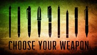 Choose Your Weapon - Scrotched Earth Fine Art Print