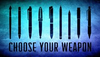 Choose Your Weapon - Aquamarine Fine Art Print