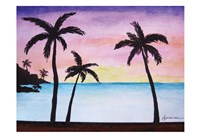 Tropical Palms 1 Fine Art Print