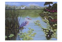 Heron & Egrets Fine Art Print