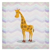 Pink Giraffe Time Fine Art Print