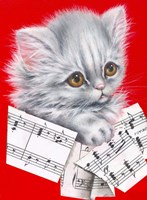 Music Cat - 12A Fine Art Print