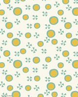 Yellow Dots Pattern Fine Art Print