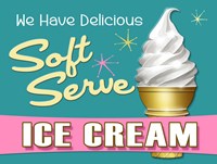 Soft Serve Turquoise Fine Art Print