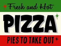 Hot Pizza Horiz Fine Art Print