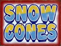 Snow Cones Distressed Fine Art Print