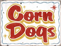 Corn Dogs Distressed Fine Art Print