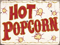 Hot Popcorn Distressed Fine Art Print