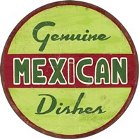 Mexican 14 Circle Lime Fine Art Print