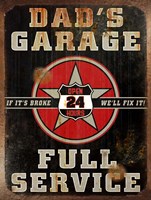 Dads Garage Vert Fine Art Print