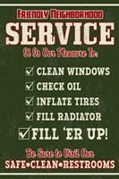 Friendly Service Fine Art Print