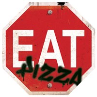 Eat Stop Pizza Fine Art Print
