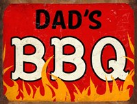 BBQ Dads Framed Print