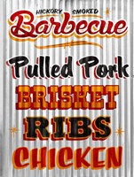 Barbeque Hickory Smoked Corregate Metal Fine Art Print