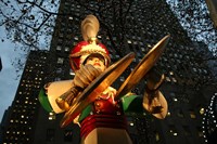 Rockefeller Center Toy Soldier With Cymbals Fine Art Print