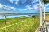 Bay View From A Porch Fine Art Print