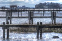Blue Piers Fine Art Print