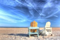 Two Chairs On The Beach Fine Art Print
