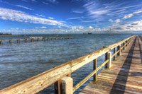 Two Piers Sebastian Florida Fine Art Print