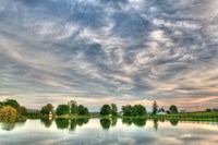 BC Wide Sunset With Pond Fine Art Print