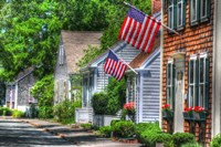 Flag Draped Lane Fine Art Print