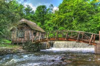Mill house and Stream Fine Art Print