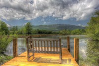 Mountain Dock and Bench II Fine Art Print