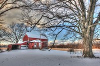Winter Barn Fine Art Print